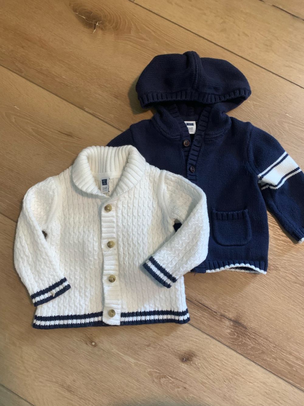 Janie & Jack Cable Knit Cardigan Set 6-12 Months